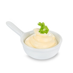 Mayonnaise in bowl