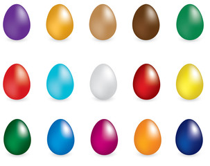 Isolated Easter eggs illustration