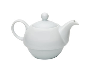 Modern teapot isolated on white