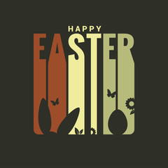 Fototapeta premium easter label design background