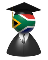 South Africa college graduate concept for schools and education