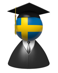 Sweden college graduate concept for schools and education
