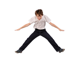 Jumping boy