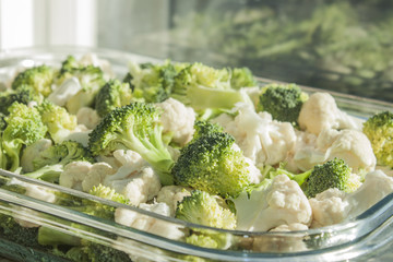 Cauliflower and broccoli