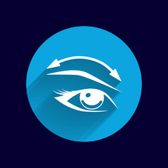 Eyelashes and eyebrows vector eyelash eye icon makeup isolated