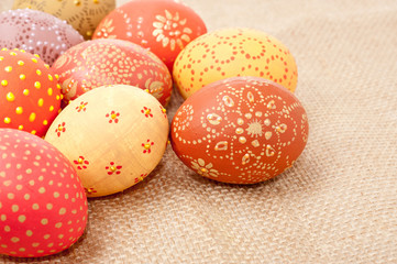 Easter eggs, copyspace