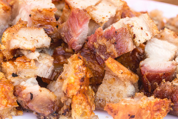 Crispy skin fried pork