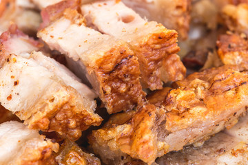 Crispy skin fried pork