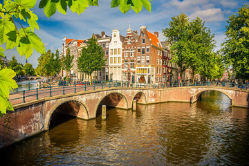 Naklejka premium Amsterdam cityscape
