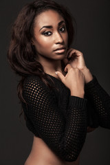 Fototapeta premium Young attractive African-American.