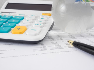 Fototapeta premium Financial data analyzing
