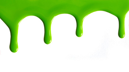 Blots of green nail polish