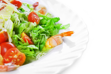 Salad with seafood
