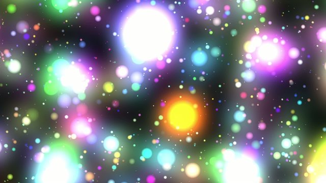 Bright Multicolored Glowing Psychedelic Starfield Loop 2rl