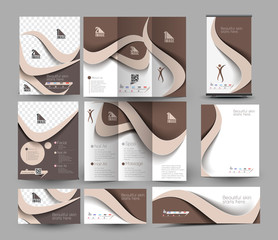 Beauty Care & Salon Stationery Set Template.