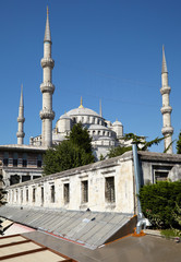 Fototapeta na wymiar The market at the Blue Mosque. Istanbul.