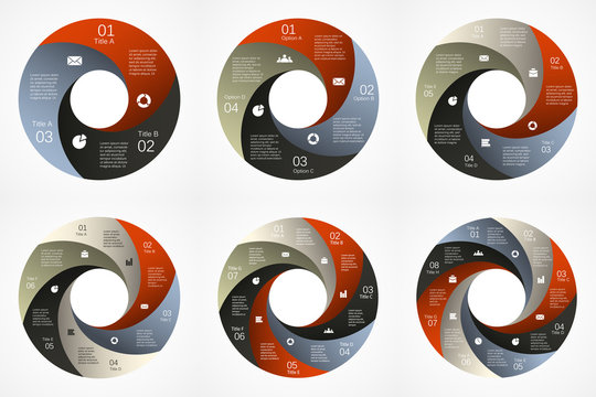 Vector circle infographic. Template for cycle diagram, graph