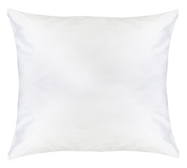 White pillow on isolated white background