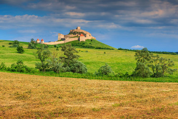 Fototapeta na wymiar Medieval fortress in Rupea,Brasov,Transylvania,Romania