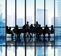 Business People Meeting Presentation Office Concept