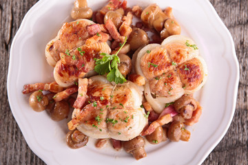 meat and mushroom