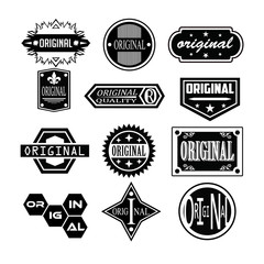 Set of Original badges, logos, and  labels