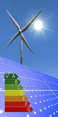 Foto auf Leinwand Duurzame energie - energielabels © emieldelange