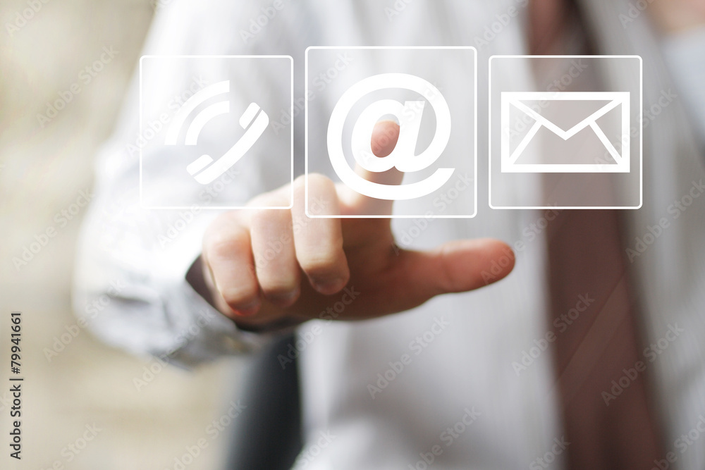 Poster business button icon messaging mail sending sign