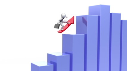 Businessman rises on schedule
