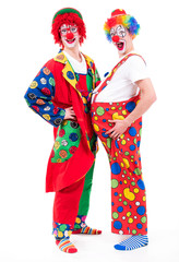 Fototapeta premium geschminkte clowns