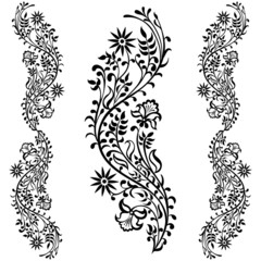 Drawing swirling decorative flower