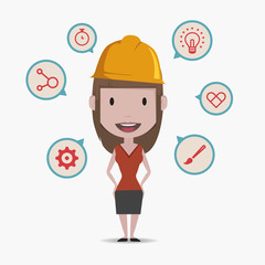 Worker concept illustration