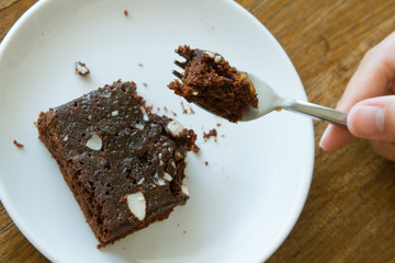 homemade chocolate brownies