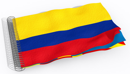 Bandiera con spirale Colombia