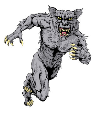 Werewolf clip art preview