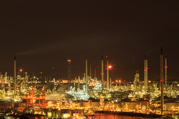 Fototapeta na wymiar oil refinery