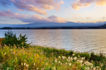 Mt.Fuji with Lake Kawaguchiko,Japan