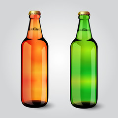 blank glass beer bottle for new design