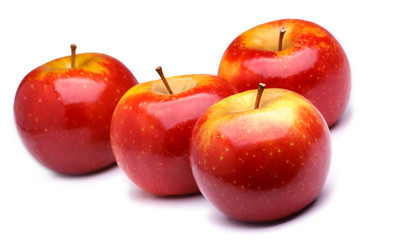 red ripe apples