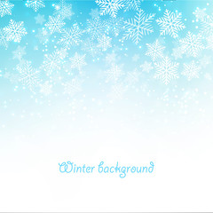 Christmas snowflakes background