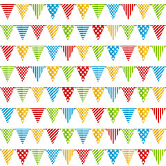 Seamless pattern with party flags