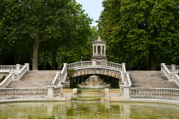 Fountain of Darcy park in Dijon