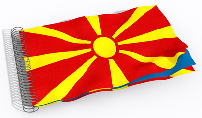 Bandiera con spirale Macedonia