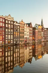 Gardinen Ancient canal houses in the Dutch capital city Amsterdam © Martin Bergsma