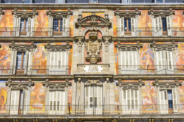 Fototapeta premium Casa de la Panadería en la Plaza Mayor, Madrid (España)
