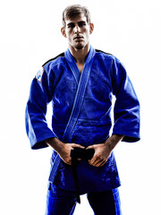 judoka fighter man silhouette