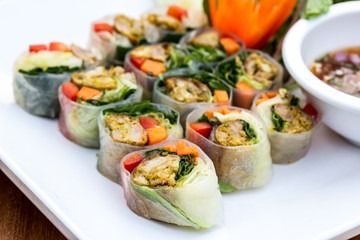 food wrapped in leaves