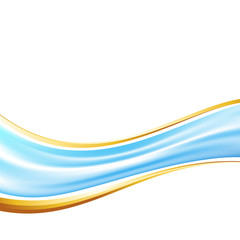 Abstract blue sky airy wave border background