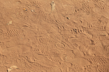 footprints in the sand