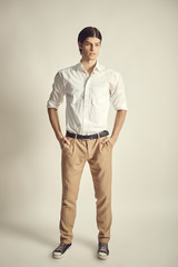 Fototapeta premium Portrait of an handsome young businessman
